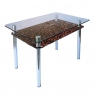 Кухонний стіл КС-1 Корал 900x600x750 мм коричневий фотодрук